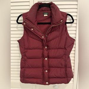 J. Crew | Maroon | Puffer Vest | Size S